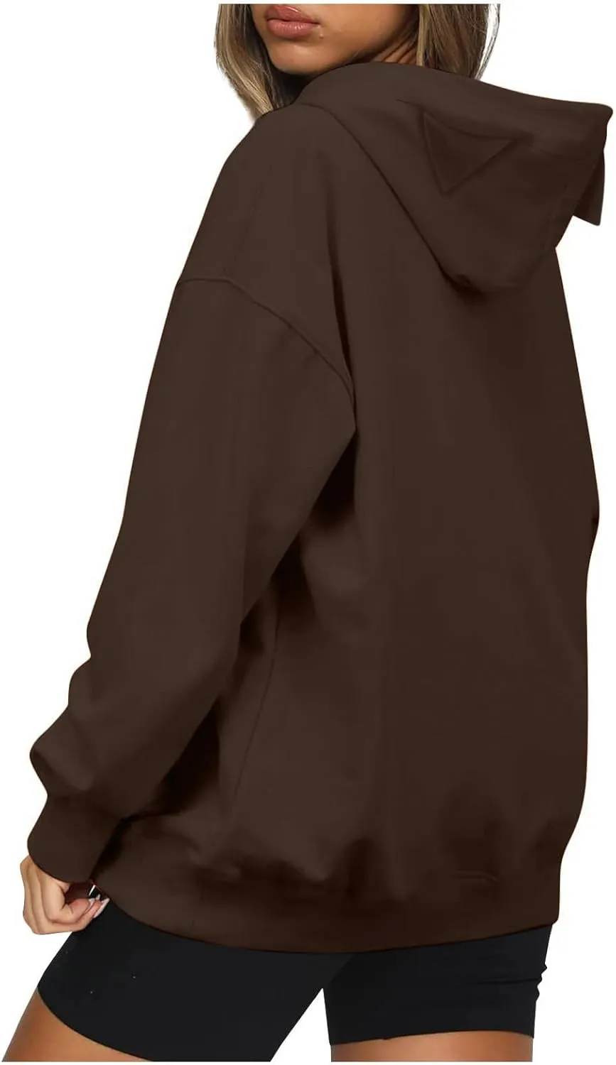 Womens Oversized Hoodies Sweatshirts 2024 Cute Casual Loose Solid Color Pullover Fall Outfits with Big Pocket