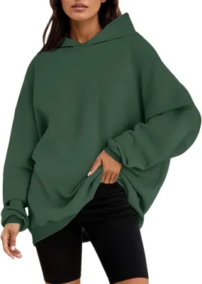 Womens Oversized Hoodies Winter Long Sleeve Baggy Sweatshirts Casual Workout Hoodies With Pockets 2024 Fashion Outfit