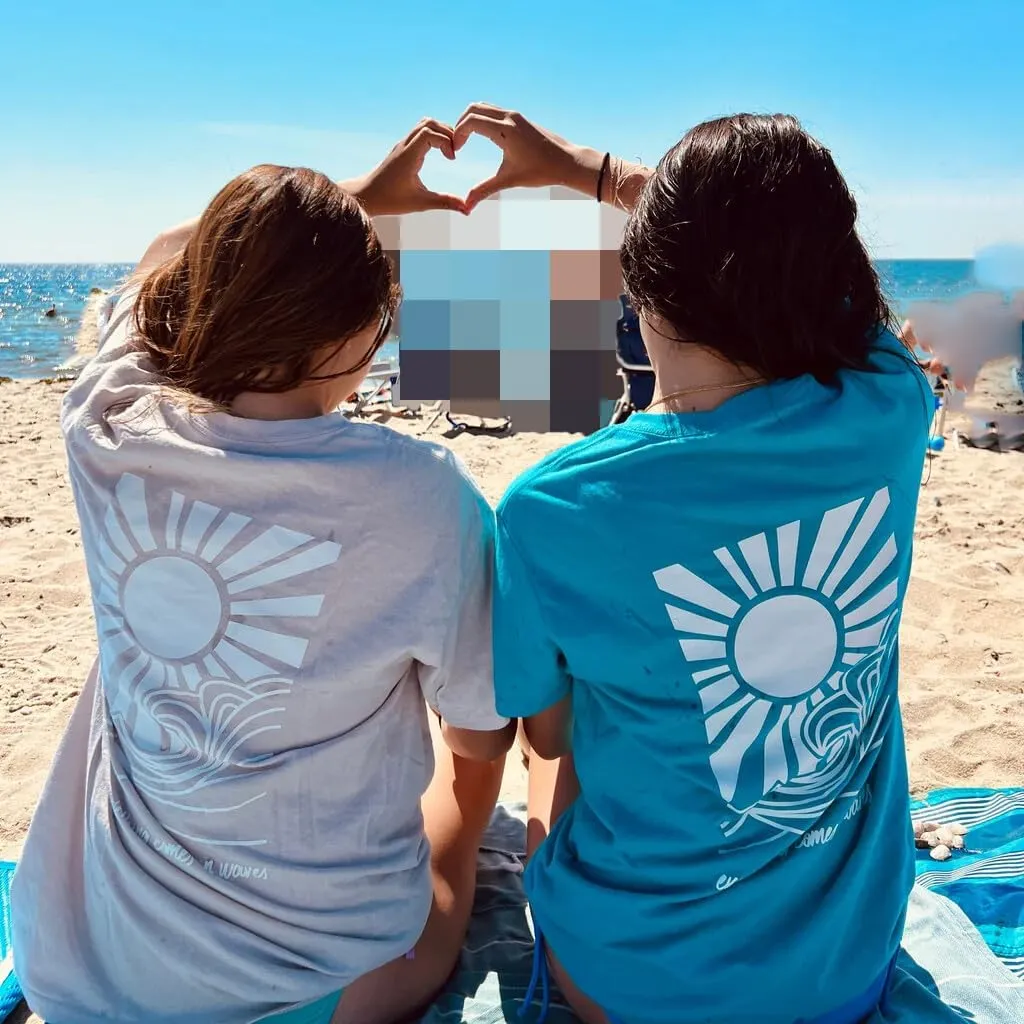 Womens Oversized Vintage Flower Tshirts Preppy Western Graphic Tees Tops Y2k Ocean Coastal Summer Beachy T Shirts