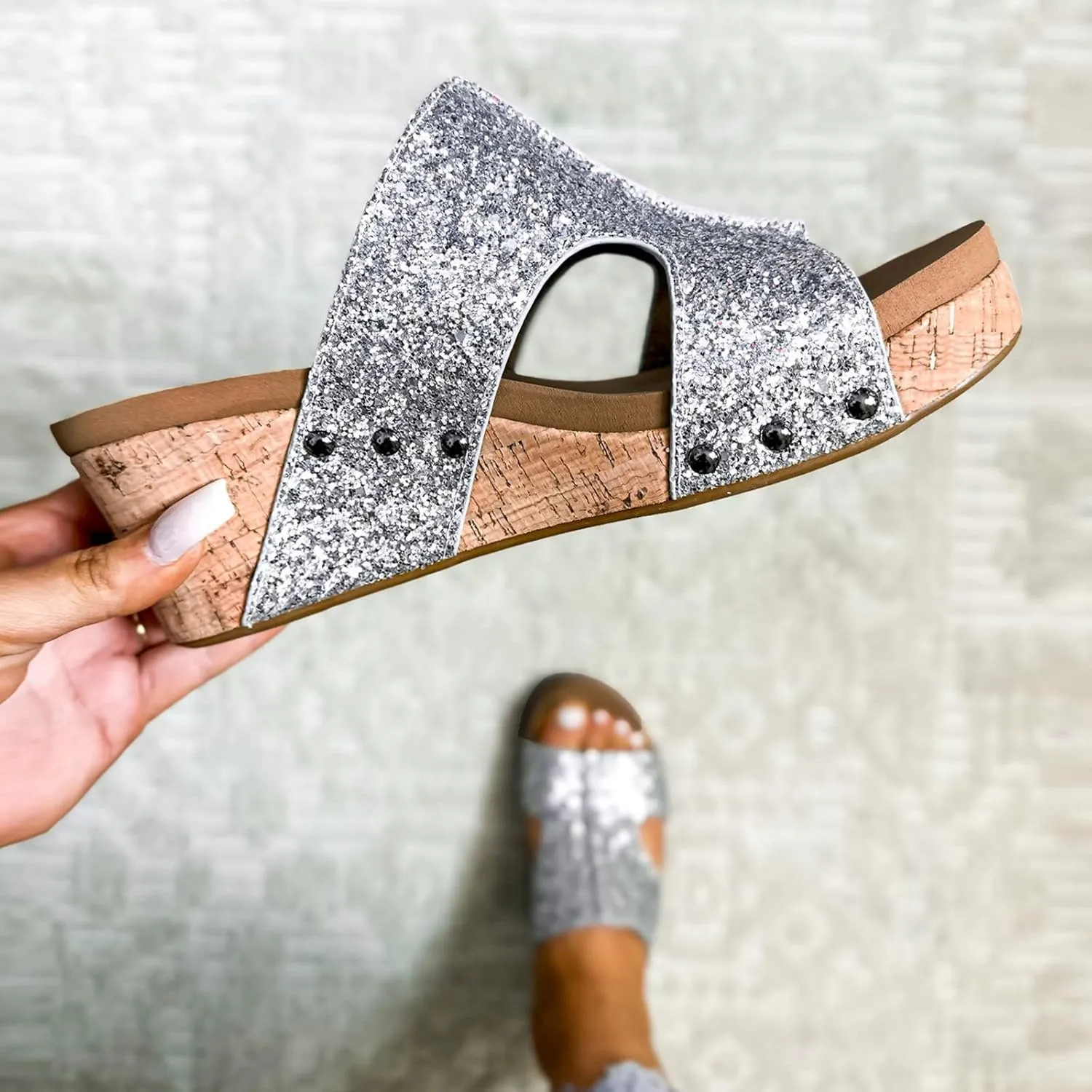 Womens Platform Sandals Comfortable Sandals for Women Casual Elastic Ankle Strap Platform Strap for Women Summer Comfortable Low Wedges Womens Sandal Girls Dress