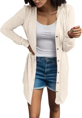Womens Plus Size Jackets Women Casual Solid Button Down Long Sleeve Cardigan Blouse Lightweight Womens Jackets
