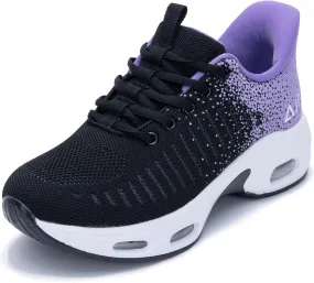 Womens Running Shoes Air Tennis Sneakers Slip On Athletic Shoes for Walking Gym Fitness