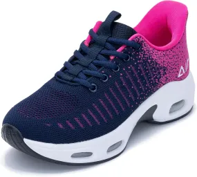 Womens Running Shoes Air Tennis Sneakers Slip On Athletic Shoes for Walking Gym Fitness