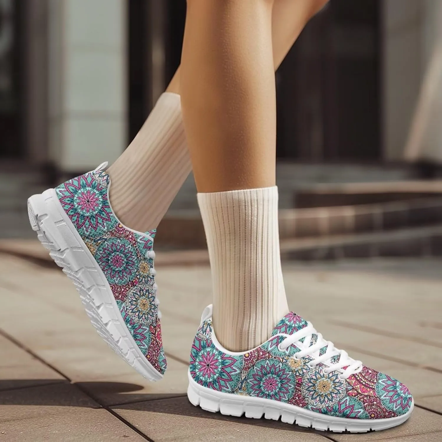Womens Running Shoes Work Out Shoes Gym for Women Tennis Sneakers Novelty Trainers