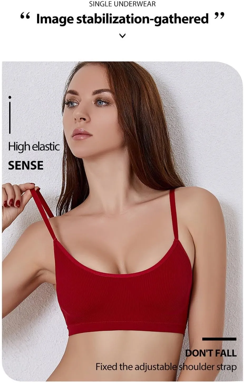 Womens Seamless Push up Bras Plus Size Wireless Sports Bras Adjustable Strap Everyday Sports Workout Bras