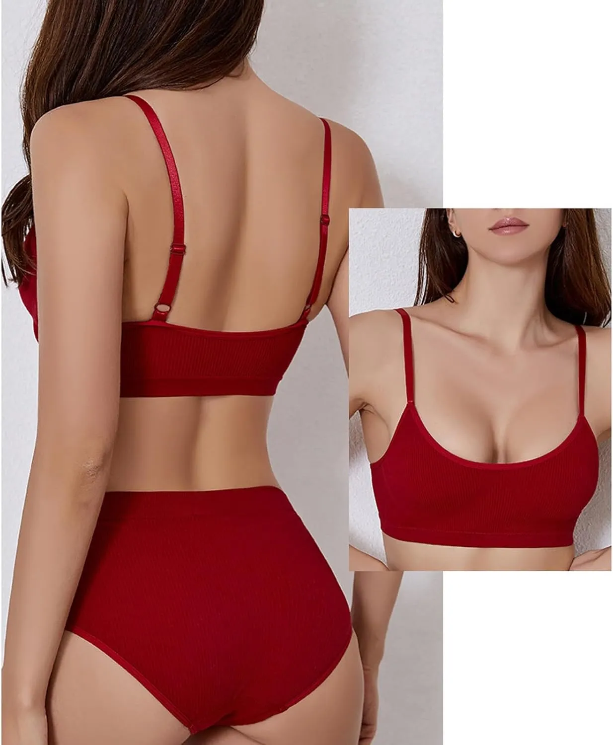 Womens Seamless Push up Bras Plus Size Wireless Sports Bras Adjustable Strap Everyday Sports Workout Bras