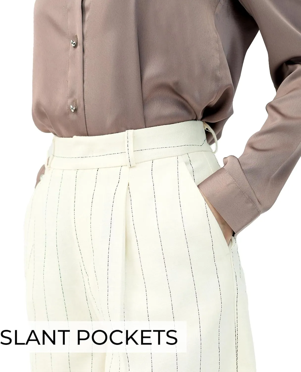 Womens Shorts 2025 Dressy High Rise Elastic Waist Pockets Mid Length Womens Dress Shorts Summer Casual Wear