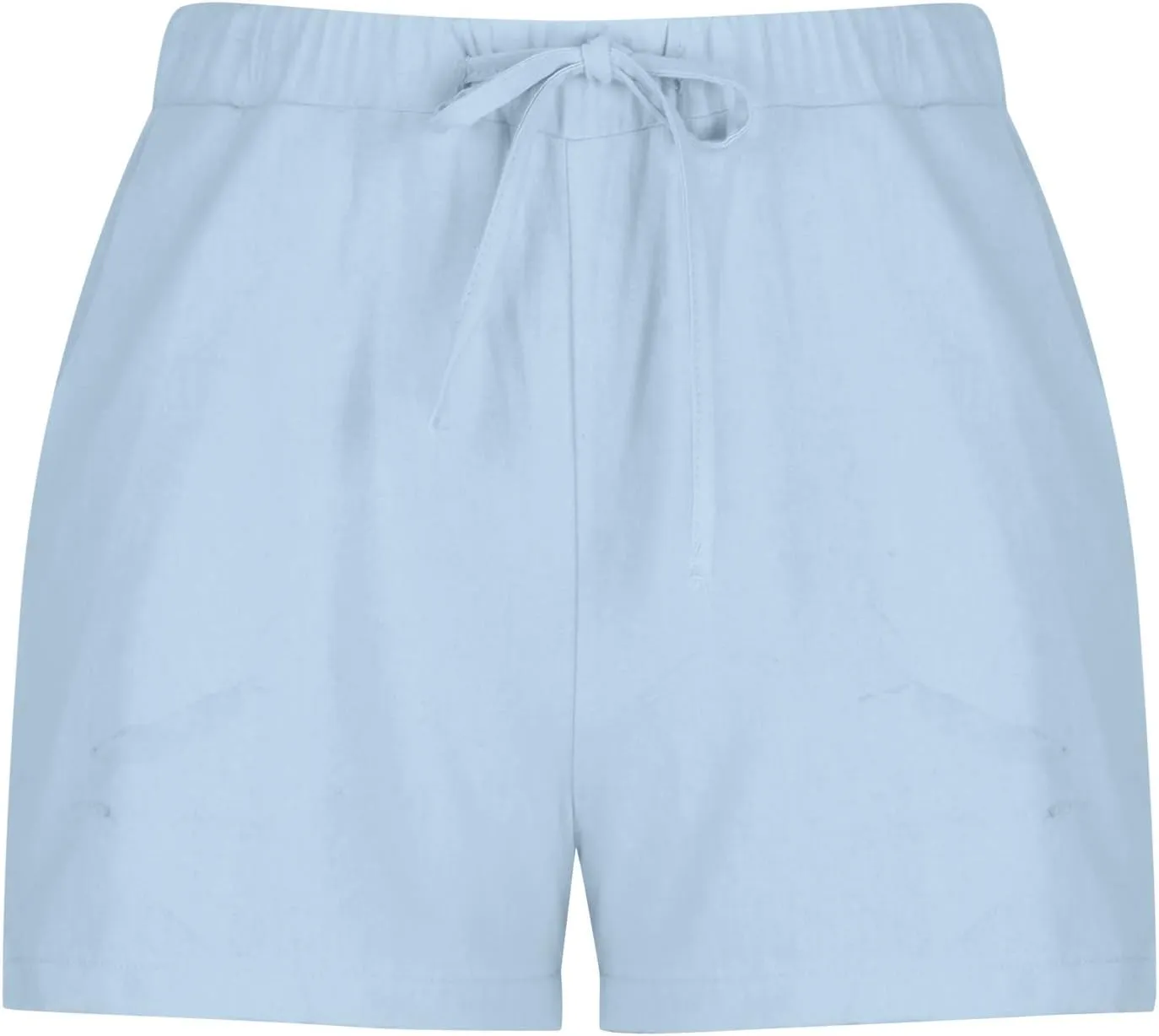 Womens Shorts Summer 2025 Casual Linen Shorts Drawstring Elastic Waist Shorts Pants Loose High Waist Shorts Pants