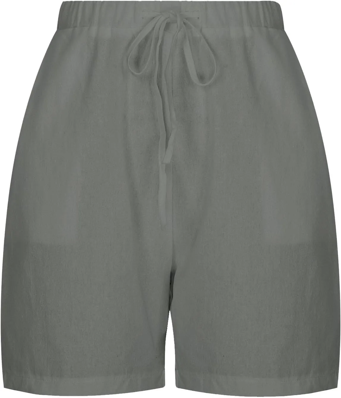 Womens Shorts Summer 2025 Casual Linen Shorts Drawstring Elastic Waist Shorts Pants Loose High Waist Shorts Pants