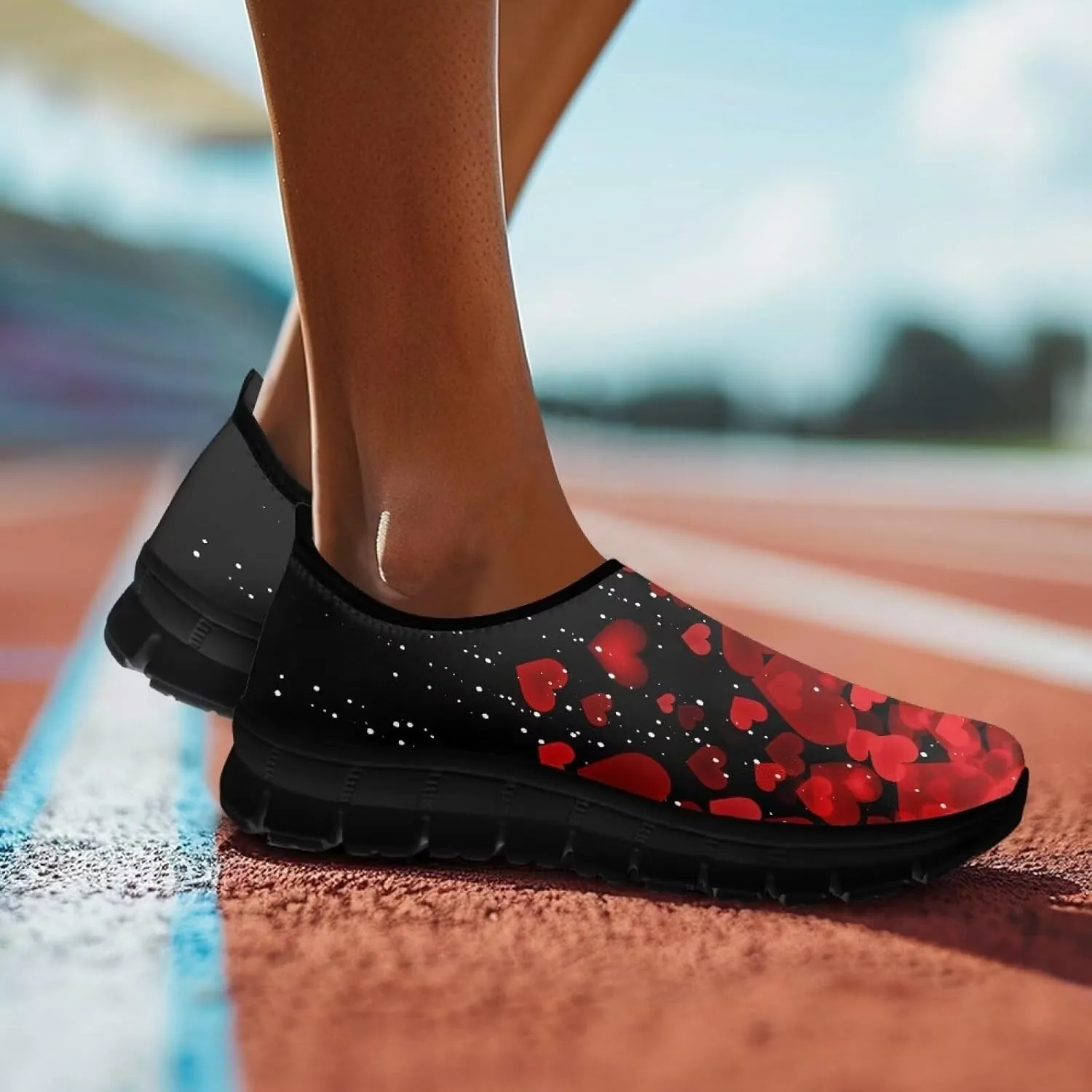 Womens Slip On Shoes Casual Flat Walking Shoes Women Holiday Shoes