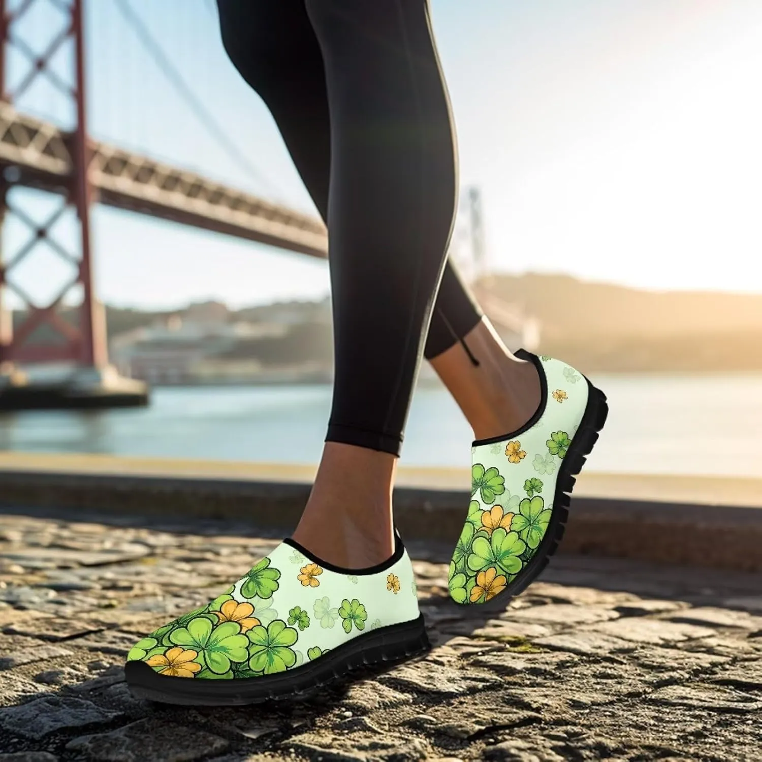 Womens Slip On Shoes Casual Flat Walking Shoes Women Holiday Shoes