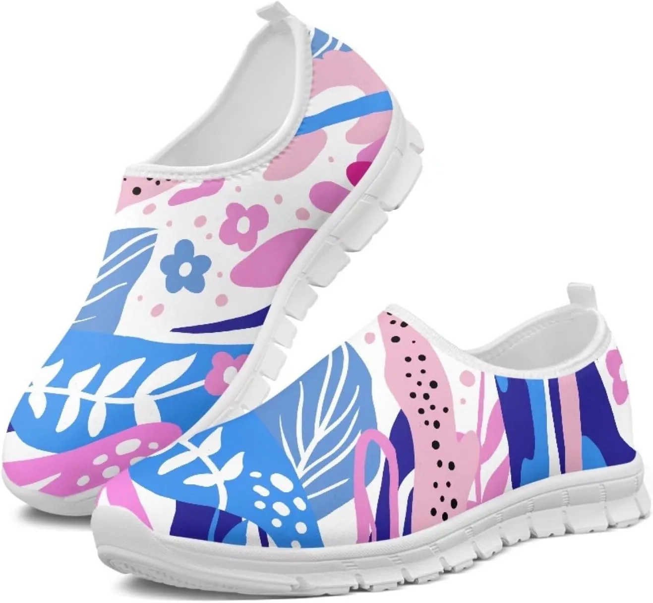 Womens Slip On Sneakers Trendy Casual Shoes for Women Non Slip Work Shoes