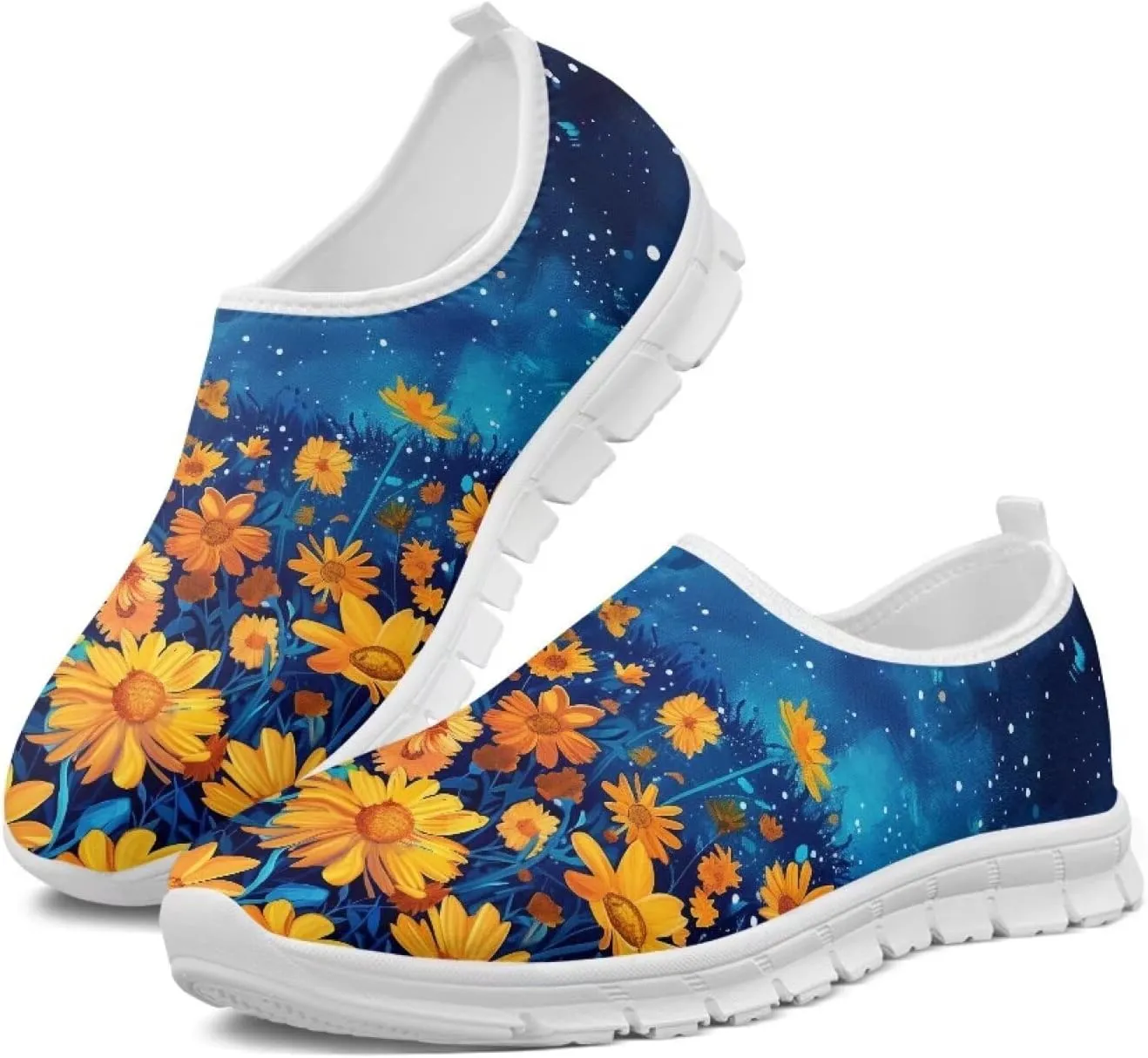 Womens Slip On Sneakers Trendy Casual Shoes for Women Non Slip Work Shoes