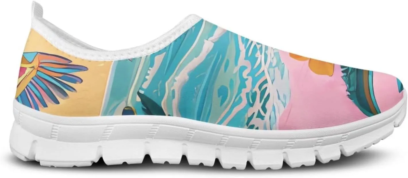 Womens Slip On Sneakers Trendy Casual Shoes for Women Non Slip Work Shoes