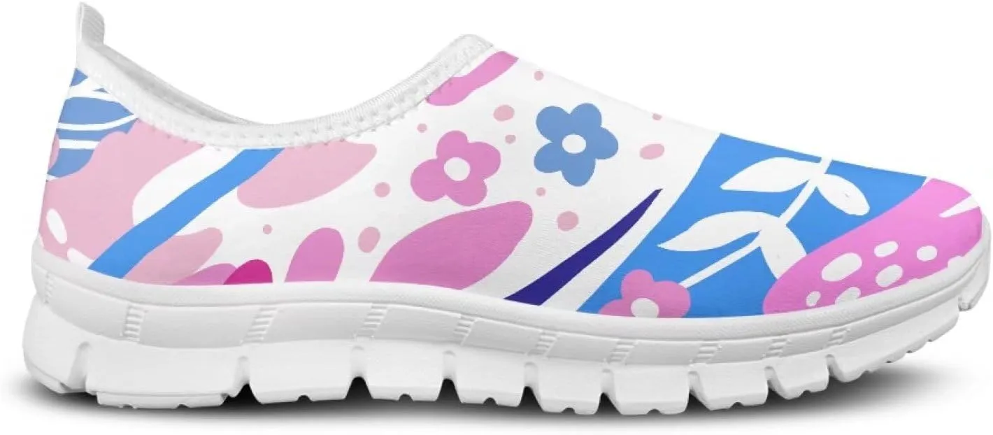 Womens Slip On Sneakers Trendy Casual Shoes for Women Non Slip Work Shoes