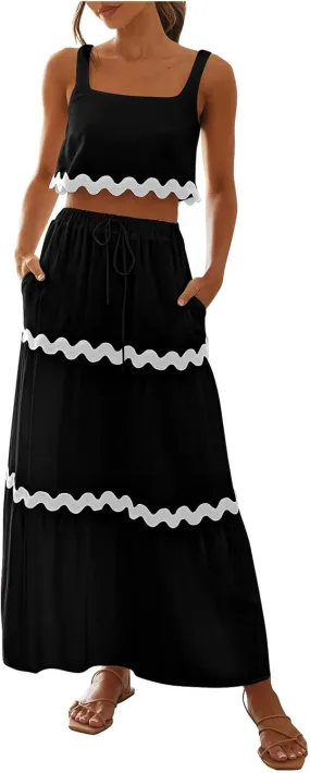 Womens Summer Plus Size Casual Dress Vintage Print Loose Flowy Sundress