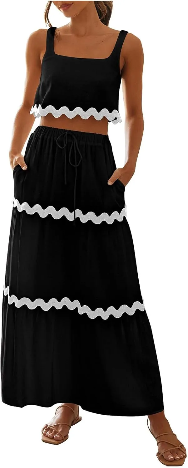 Womens Summer Plus Size Casual Dress Vintage Print Loose Flowy Sundress