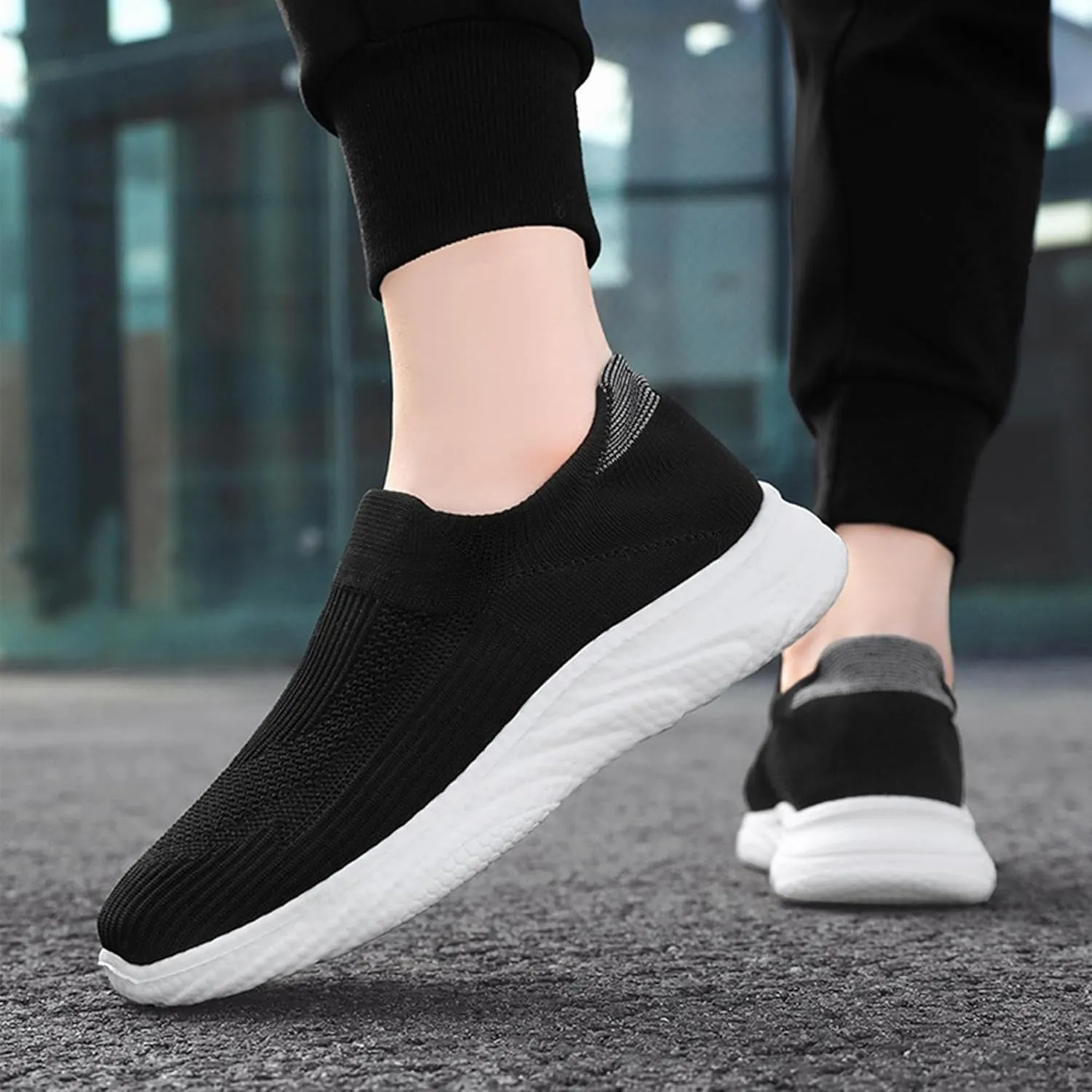 Womens Tennis Shoes Casual Fashion Sneakers Breathable Slip-On Walking Footwear for Workout Gym Sports