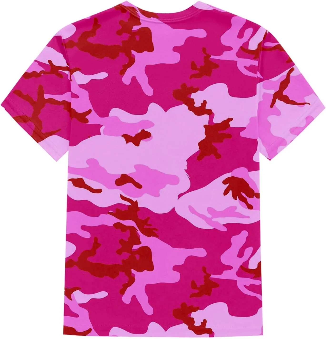 Womens Tops 2025 Summer Crew Neck Short Sleeved Camouflage T-Shirt Oversized Loose Casual Shirt Funny Graphic Tee