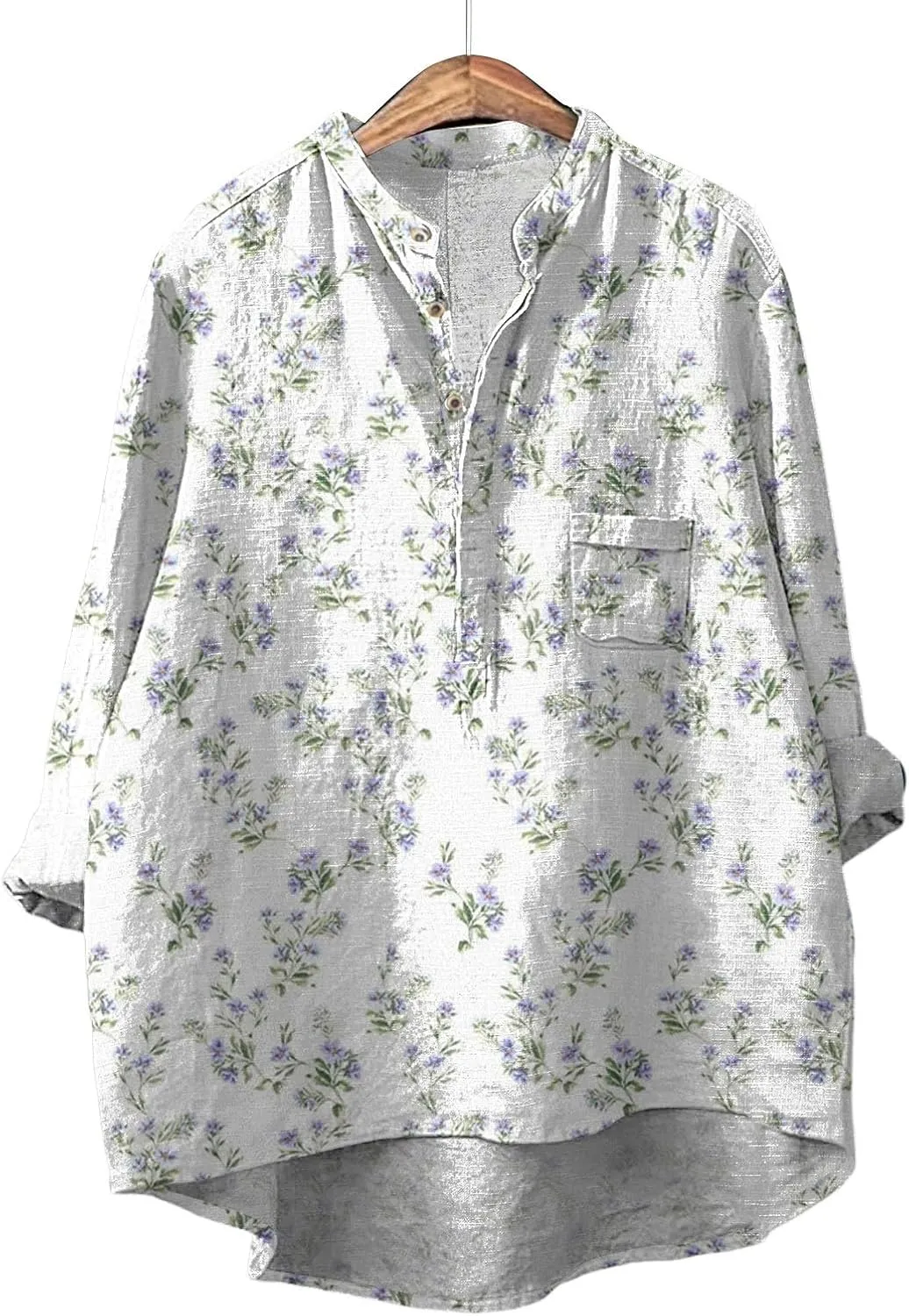 Womens V Neck Womens Linen Tops Solid Color Sleeve Collar Casual Shirt Shirt V Neck Beach Cotton Tops Linen Blouse