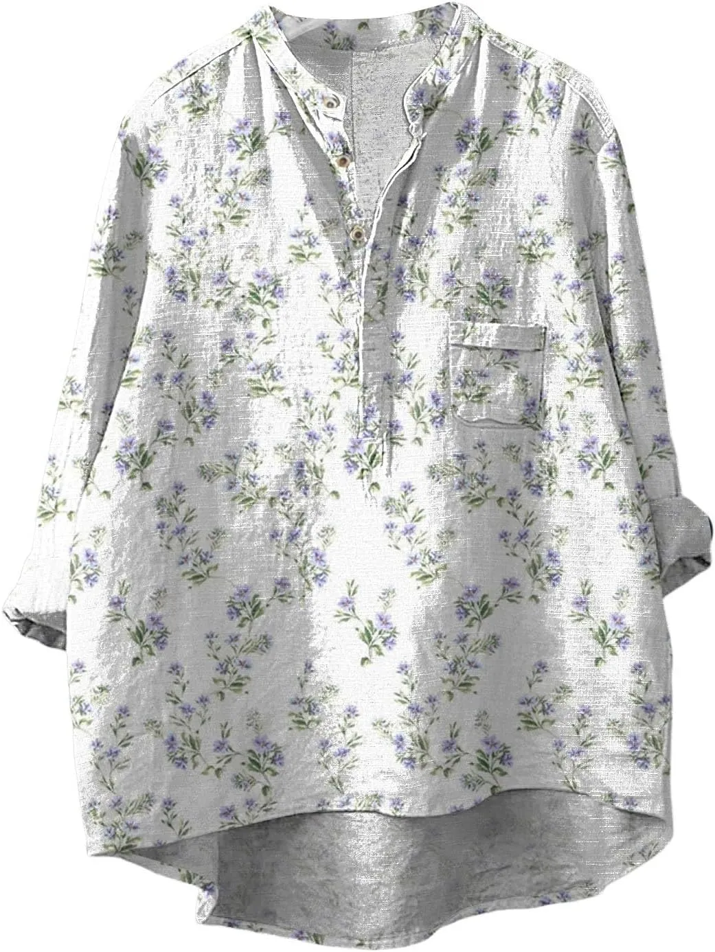 Womens V Neck Womens Linen Tops Solid Color Sleeve Collar Casual Shirt Shirt V Neck Beach Cotton Tops Linen Blouse