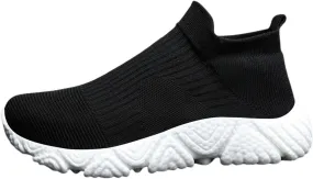 Womens Walking Shoes Slip On Casual Sneakers Breathable Mesh Shoes Womens Canvas Casual Flip Flop Sandals
