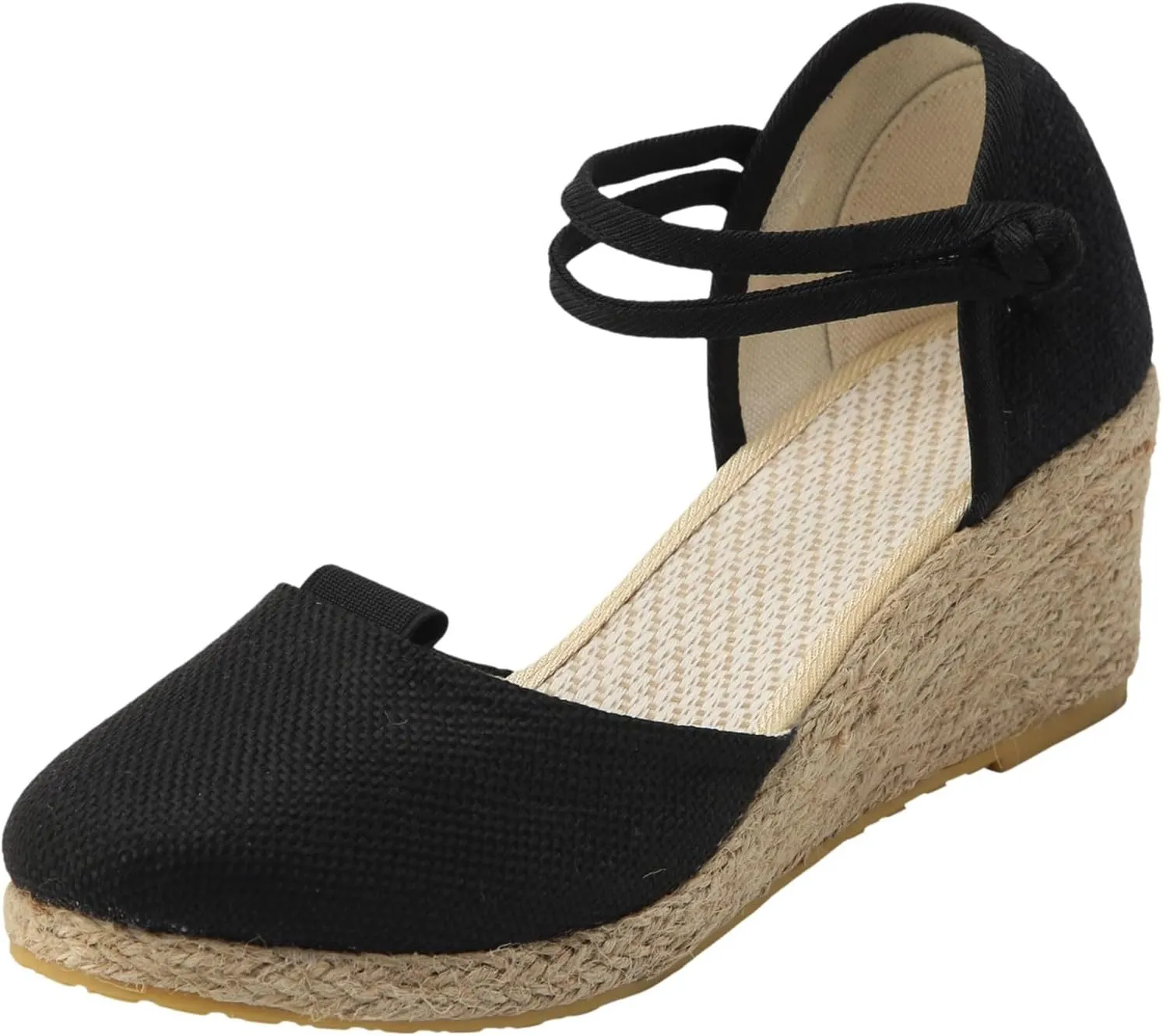 Womens Wedge Sandals Womens Sandals with Memory Foam Insole and Cork Footbed Open Toe Wedge Sandals for Women