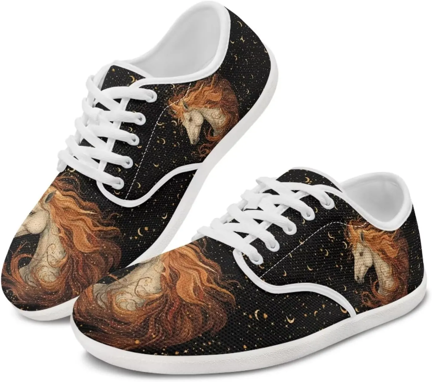 Women's Work Shoes Casual Skate Shoes Lace-Up Running Sneakers Basketball Driving Walking Shoes
