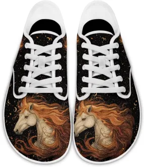 Women's Work Shoes Casual Skate Shoes Lace-Up Running Sneakers Basketball Driving Walking Shoes