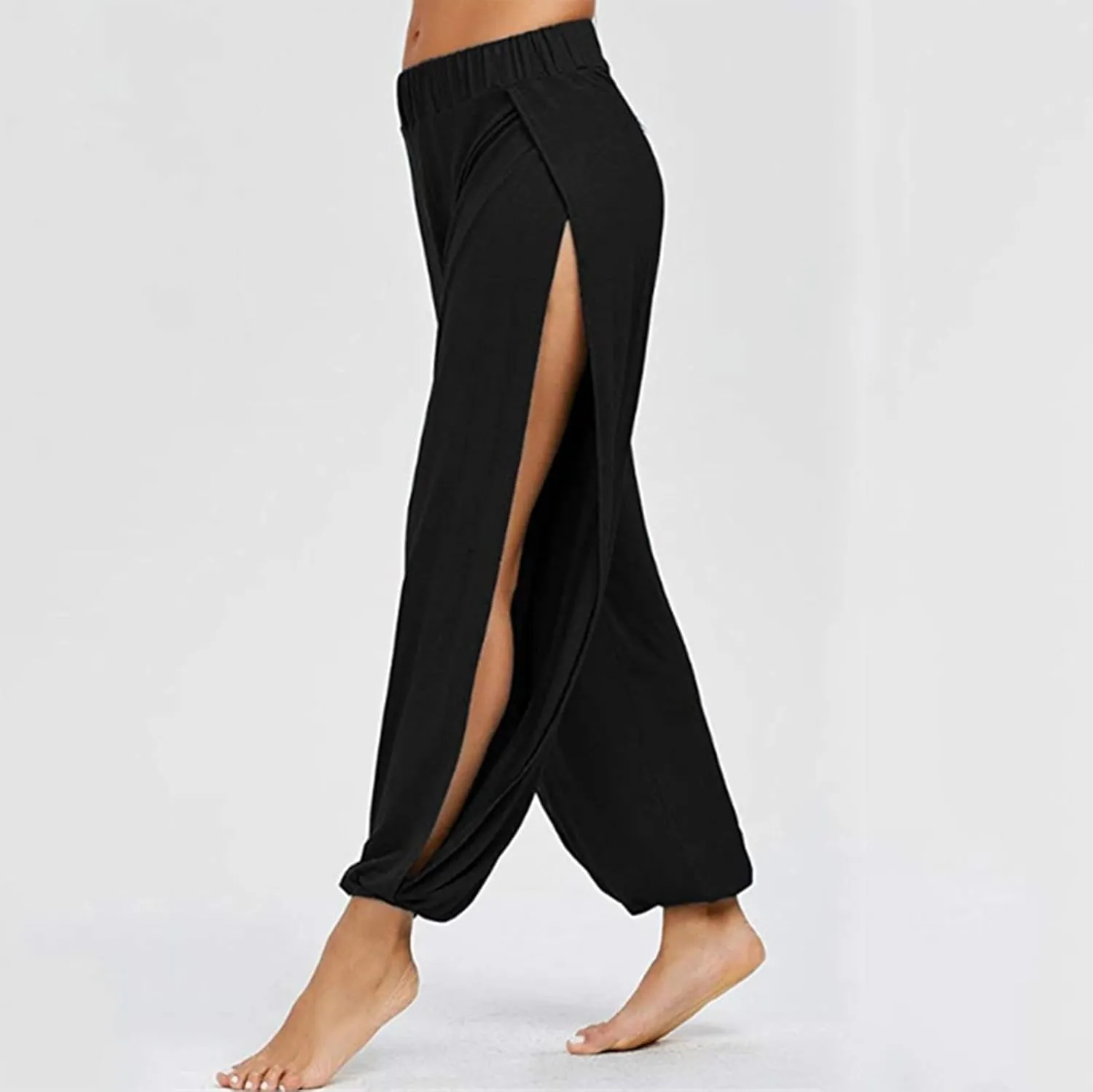 Womens Workout Sets Waisted Pants Tummy High Leggings Pants Black Straight Leg Jeans for Women Womens Workout Set