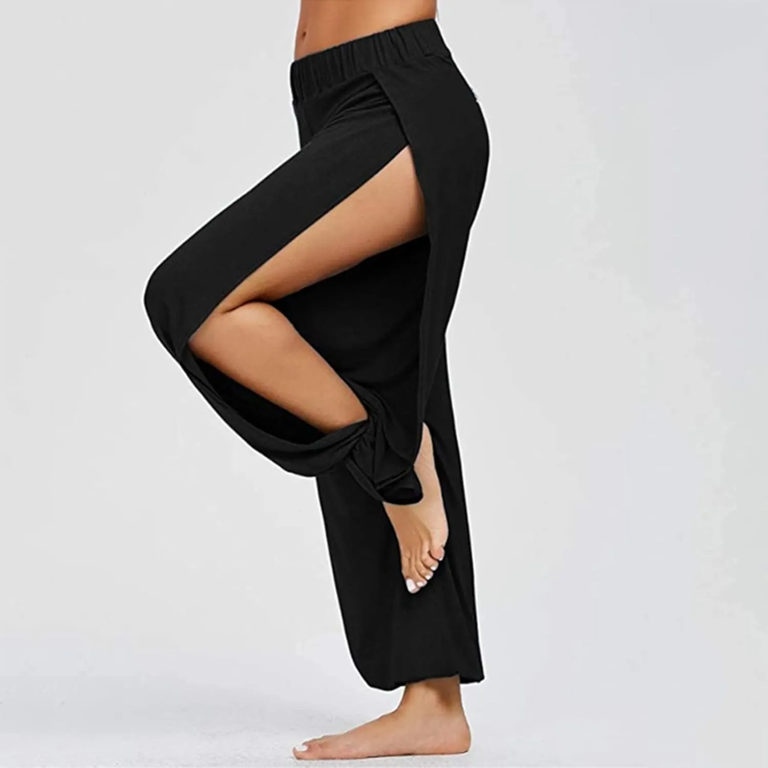 Womens Workout Sets Waisted Pants Tummy High Leggings Pants Black Straight Leg Jeans for Women Womens Workout Set