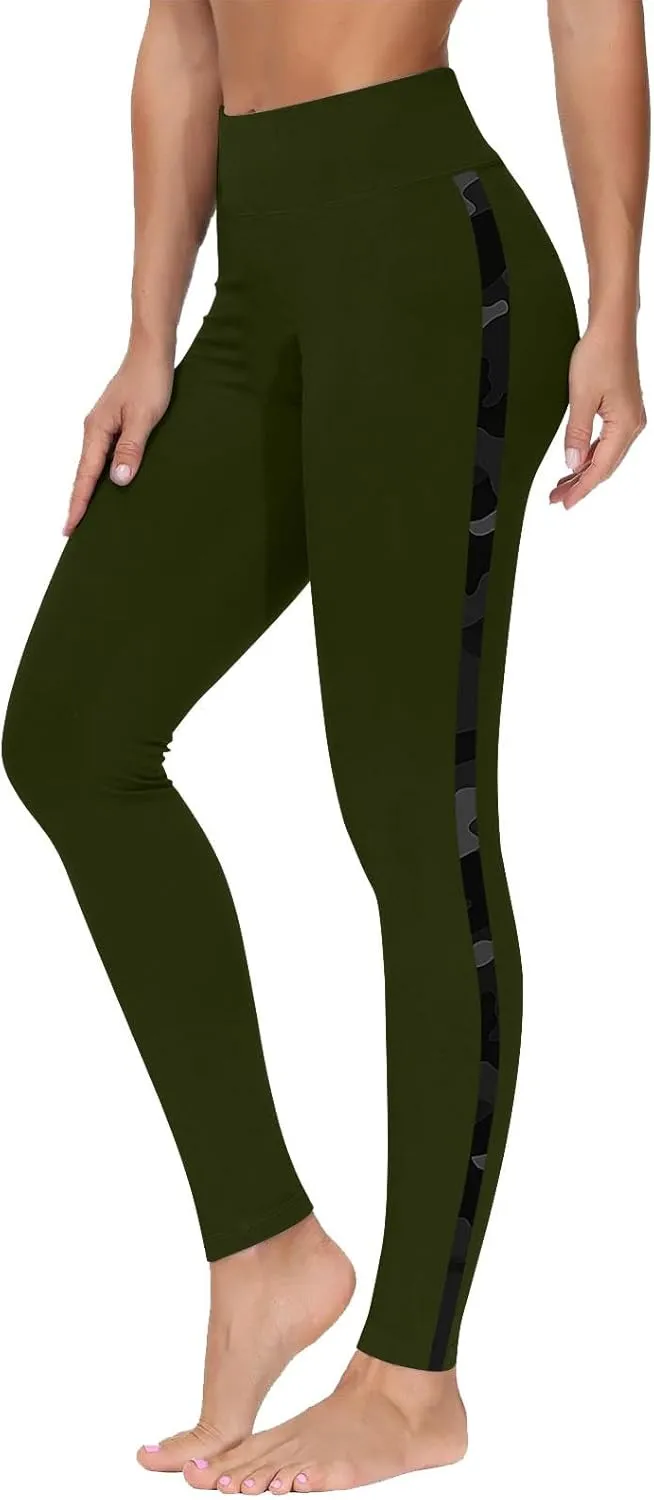 Womens Yoga Pants Workout Running Leggings High Waisted Butt Lifting Leggings Seamless Compression Pants