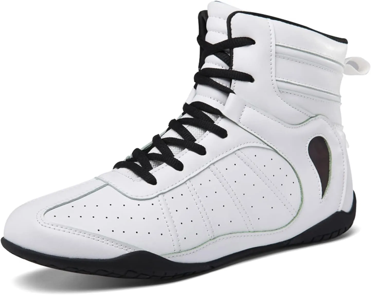 Wrestling Shoes for Men Lightweight Breathable Training Shoe Leather Boxing Shoes for Adults