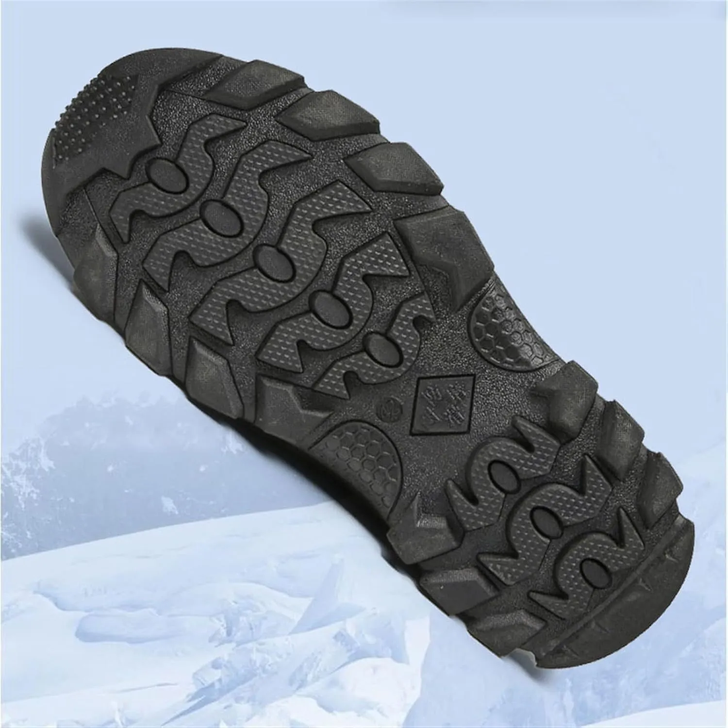 Wygwlg Camouflage Combat Boots for Men, Men's Warm Warm Fur Lined Non-Slip High Top Tactical Boots, Waterproof Non-Slip Warm Army Boots, for Camping, Hiking, Work Combat, Military