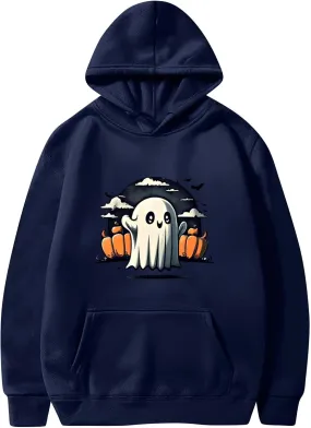 XIAXOGOOL Womens Oversized Halloween Sweatshirts Baggy Hoodies Drawstring Pullover Trendy Sweater Tops Fashion Clothes 2024