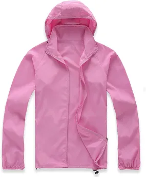 Ymosrh Men's Work Jackets Lightweight Waterproof Windbreaker Rain Jacket Packable with Hood for Hiking Travel, XS-3XL