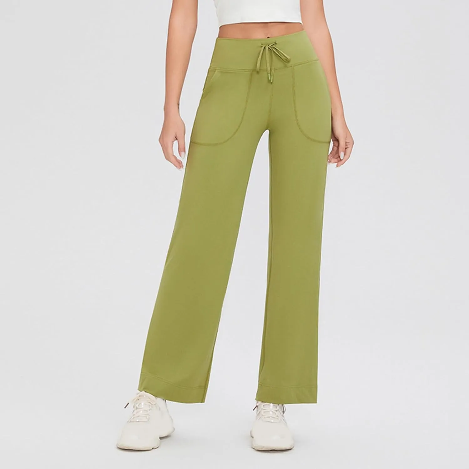 Yoga Pants with Side Pockets, Bell Bottoms for Women,Womens Trouser Pants,Womens Leggings High Waisted