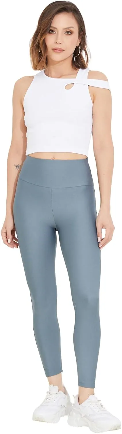 zenne.com Lare Leggings for Women - High Waisted Leggings Yoga Pants Womens Leggings Dark Rose/Small
