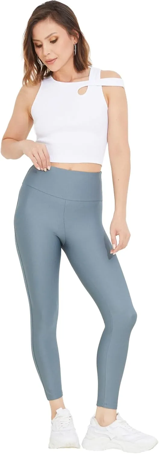 zenne.com Lare Leggings for Women - High Waisted Leggings Yoga Pants Womens Leggings Dark Rose/Small